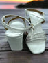 Womens Solid White Heels